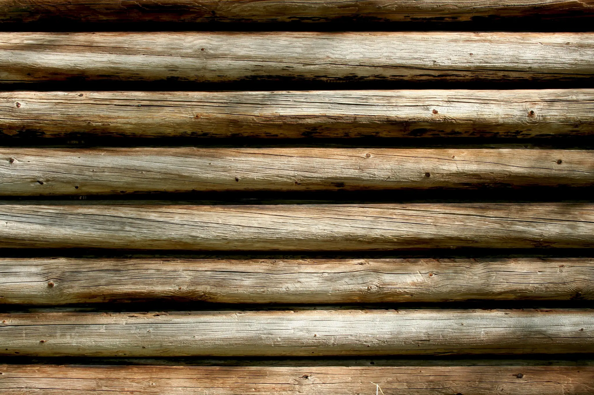 Timber log wall texture for kennels and lapas